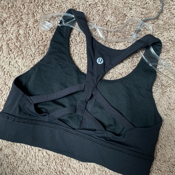LuluLemon Strappy Black Sports Bra - Picture 2 of 2